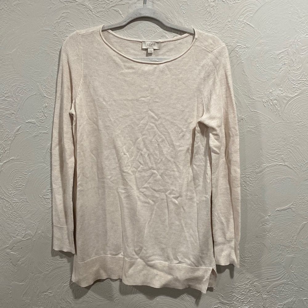 Loft Outlet Long Sleeve Lightweight Tunic Sweater Size Small
